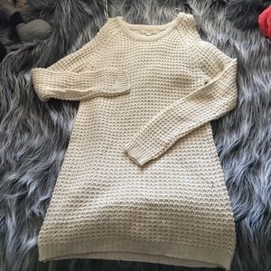 Cold shoulder Sweater Dress